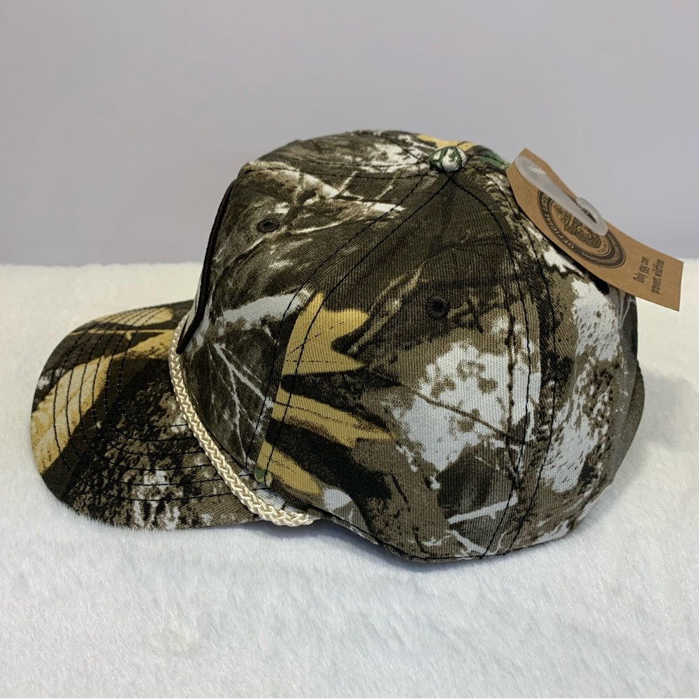Smokey The Bear Forest Camo Snapback Trucker Hat Rope Accent Mad Engine OSFM - Picture 3 of 9